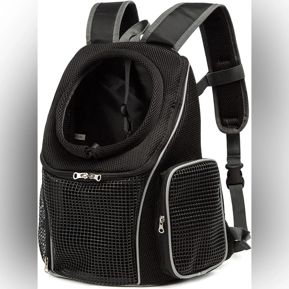 Pet Carrier Backpack Adjustable Pet Front Cat Dog Carrier Travel Bag Head Out